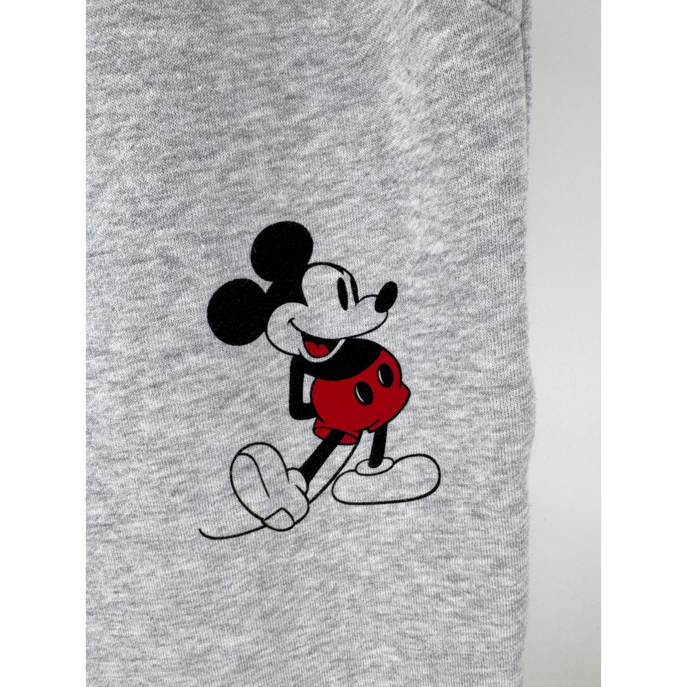 Disney Mickey Mouse Sweatpants Mens Approx M Gray Heavyweight Fleece Joggers - Picture 11 of 11